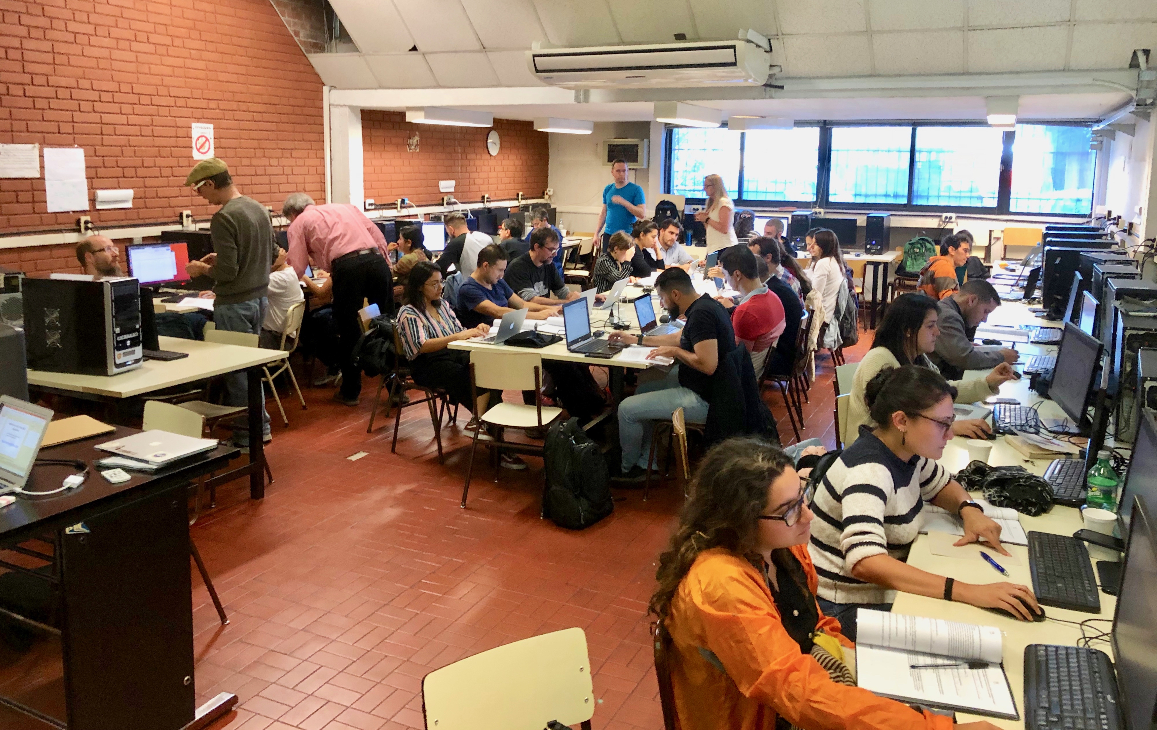 workshop participants from all over Latin America